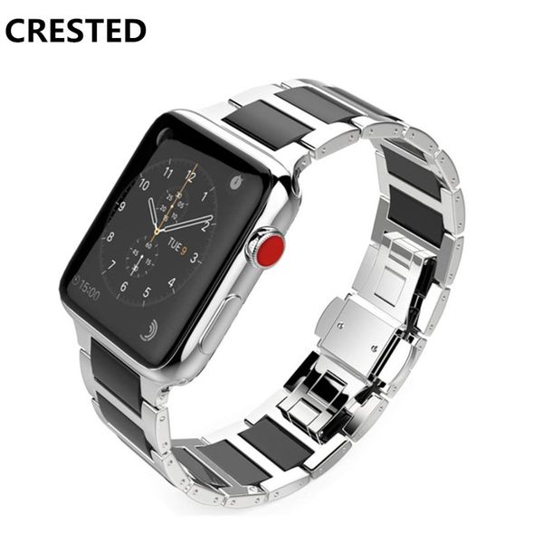 crested stainless steel strap band 42mm 38mm iwatch series 3/2/1 ceramic wrist bands link bracelet belt correa, Black;brown
crested stainless steel strap band 42mm 38mm iwatch series 3/2/1 ceramic wrist bands link bracelet belt correa, Black;brown