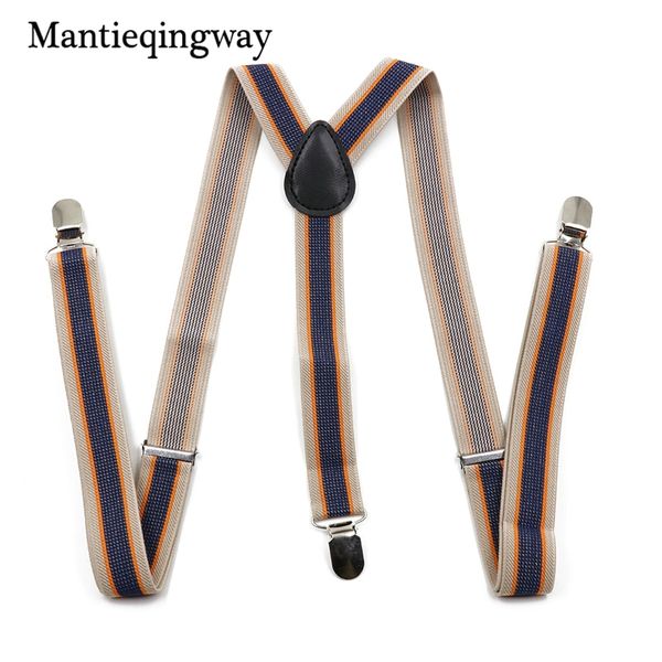 mantieqingway men's suits elastic striped suspenders men pu leather 3 clip suspenders belt strap adjustable braces, Black;white
mantieqingway men's suits elastic striped suspenders men pu leather 3 clip suspenders belt strap adjustable braces, Black;white