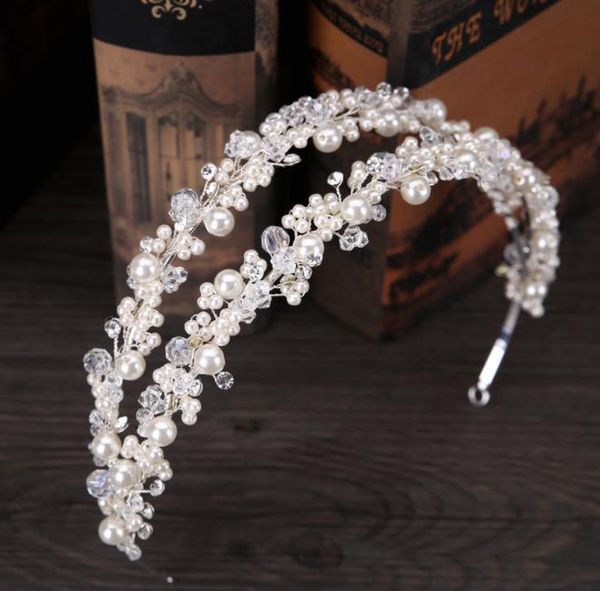 pearl double row hair hoop, white hand made pearl drill headwear, hair band, bridal crown, Slivery;golden
pearl double row hair hoop, white hand made pearl drill headwear, hair band, bridal crown, Slivery;golden