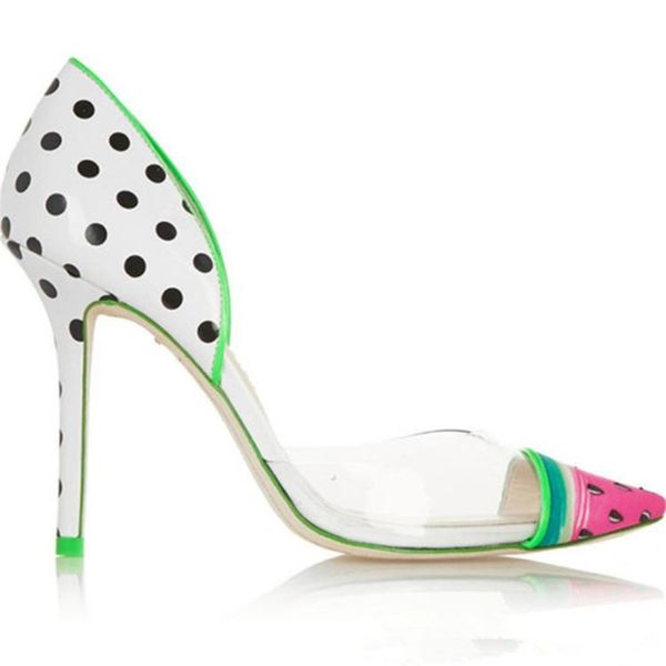 zapatos mujer tacon sweet girls jelly pumps pvc watermelon printed pumps pointed toe slip on women shoes stilettos ladies clear high heels, Black
zapatos mujer tacon sweet girls jelly pumps pvc watermelon printed pumps pointed toe slip on women shoes stilettos ladies clear high heels, Black