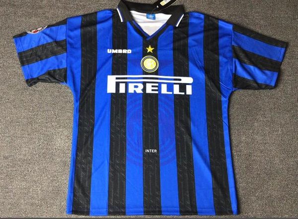 97-98 inter home jersey 10 ronaldo, Black;gray
