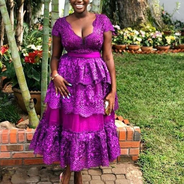 a-line short sleeve prom dresses deep v-neck beads lace appliques sash party gowns elegant cocktail dress african women evening gowns, Black
a-line short sleeve prom dresses deep v-neck beads lace appliques sash party gowns elegant cocktail dress african women evening gowns, Black