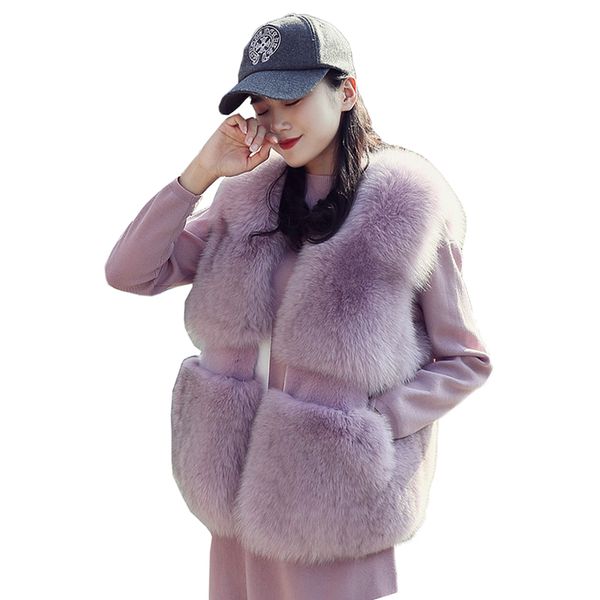 faux fur coat winter women 2018 new fashion casual warm slim sleeveless faux fur vest winter jacket women casaco feminino, Black
faux fur coat winter women 2018 new fashion casual warm slim sleeveless faux fur vest winter jacket women casaco feminino, Black