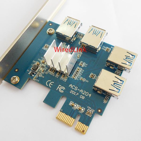 pci-e x1/x16 graphics adapter card to muti-usb 3.0 interface slot card expansion riser for btc miner diy
pci-e x1/x16 graphics adapter card to muti-usb 3.0 interface slot card expansion riser for btc miner diy