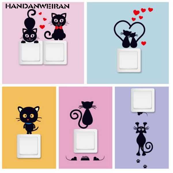 5pcs cute small black cat switch sticker stickers can be decorated on the wall black cat paste stickers on the wall
5pcs cute small black cat switch sticker stickers can be decorated on the wall black cat paste stickers on the wall