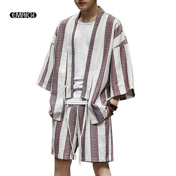men fashion casual cardigan jacket sets (shirt+shorts) summer male cotton linen loose kimono shirt coat, Black;brown
men fashion casual cardigan jacket sets (shirt+shorts) summer male cotton linen loose kimono shirt coat, Black;brown