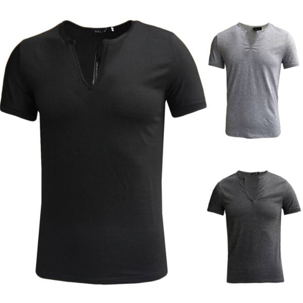 mens solid color simple casual tshirts mens v neck tees male short sleeve ing, White;black
mens solid color simple casual tshirts mens v neck tees male short sleeve ing, White;black