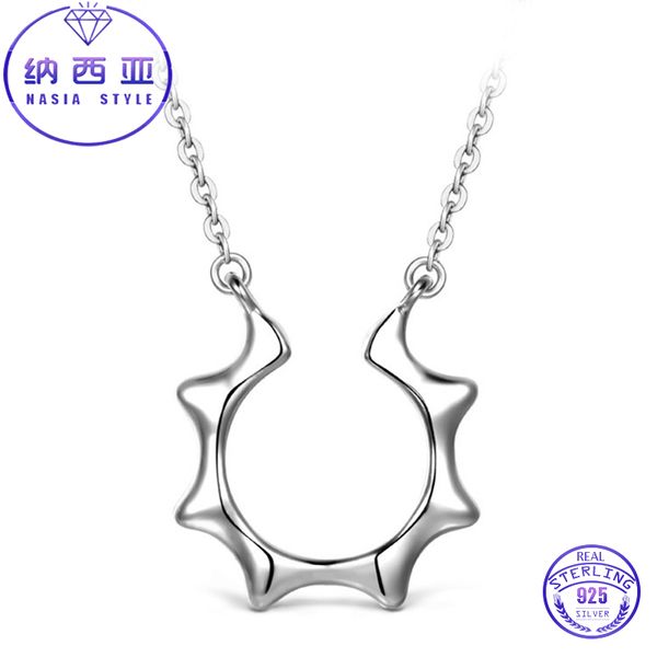 925 sterling silver fashion pendant for women trendy necklace female fine jewelry  gem stone collier femme 
925 sterling silver fashion pendant for women trendy necklace female fine jewelry  gem stone collier femme