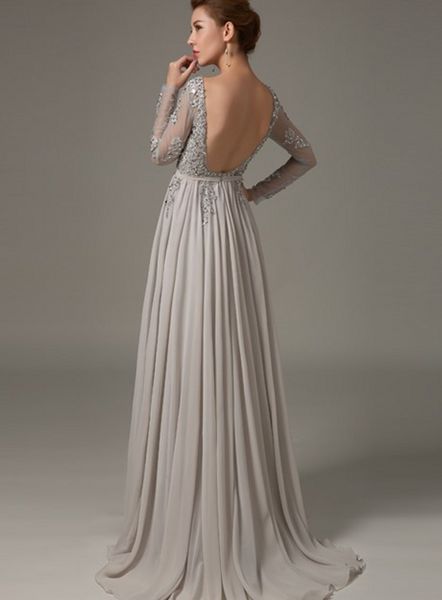 vestido de noiva gray a-line appliques sequins long chiffon prom dresses 2019 elegant backless evening dress formal party dresses customed, Black
vestido de noiva gray a-line appliques sequins long chiffon prom dresses 2019 elegant backless evening dress formal party dresses customed, Black