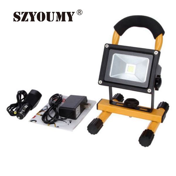 

new arrival dhl fedex ups shipping 10w rechargeable led flood light,protable flood light ip65 car charger emergency floodlight