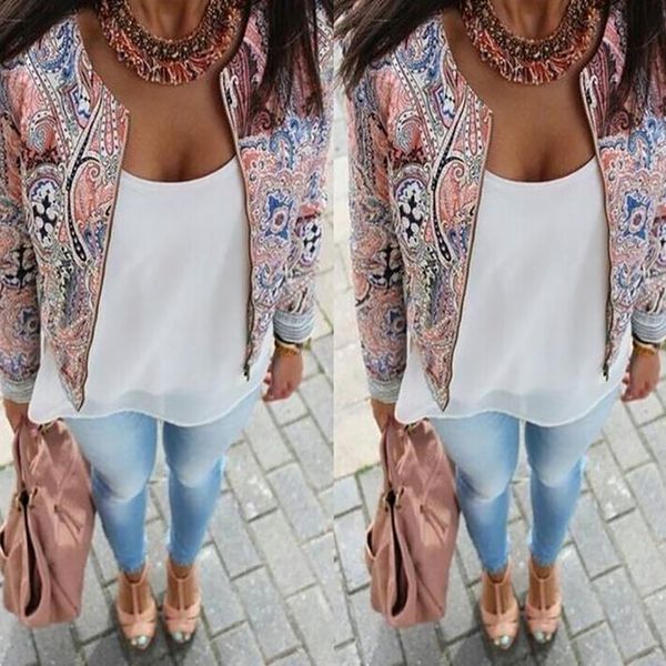 women floral zipper new fashion popular short jacket coat outwear autumn clothing summer casual suit female clothes printed coat, Black;brown
women floral zipper new fashion popular short jacket coat outwear autumn clothing summer casual suit female clothes printed coat, Black;brown