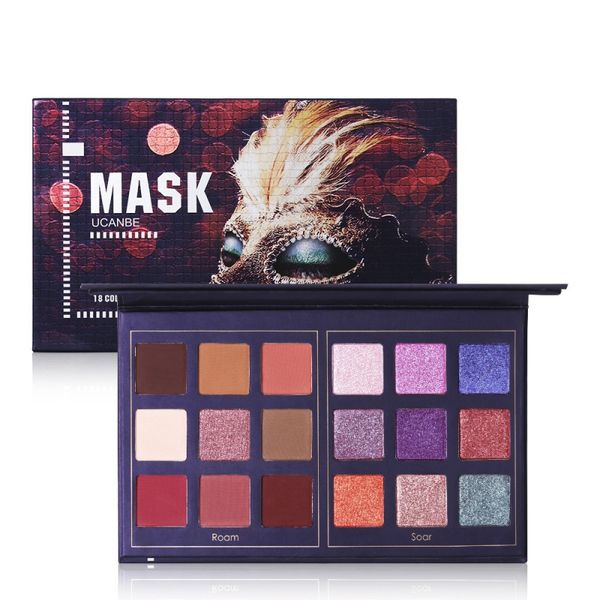 18 colors shimmer matte mask eyeshadow makeup palette glitter pigmented eye shadow long lasting cosmetics beauty for festival
18 colors shimmer matte mask eyeshadow makeup palette glitter pigmented eye shadow long lasting cosmetics beauty for festival
