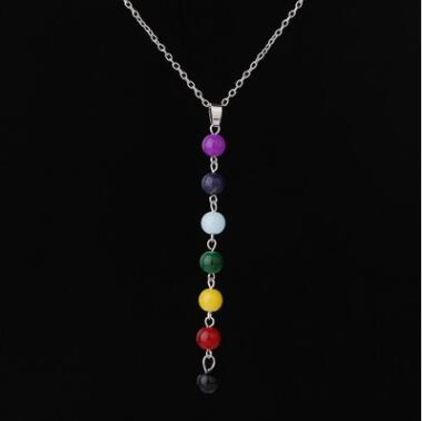 7 yoga chakra stone beads pendant necklace yoga reiki healing balancing necklaces for women buddha bead necklace 7 chakra necklace, Silver
7 yoga chakra stone beads pendant necklace yoga reiki healing balancing necklaces for women buddha bead necklace 7 chakra necklace, Silver