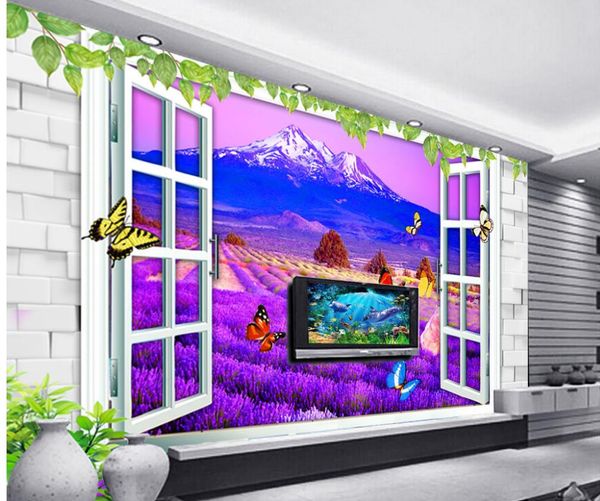 p any size factory direct sale lavender 3d stereo window tv wall background mural
p any size factory direct sale lavender 3d stereo window tv wall background mural