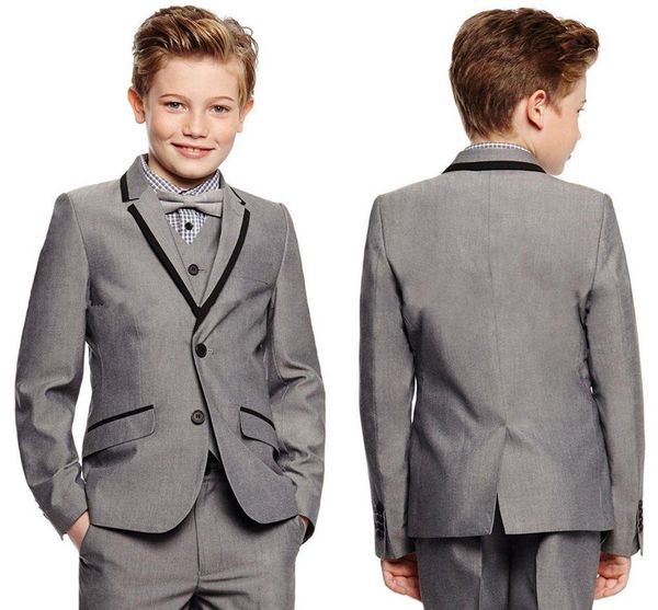 light grey boy' formal wear notch lapel kids tuxedos wedding party suits custom made boys suits (jacket+pants+vest, Black
light grey boy' formal wear notch lapel kids tuxedos wedding party suits custom made boys suits (jacket+pants+vest, Black