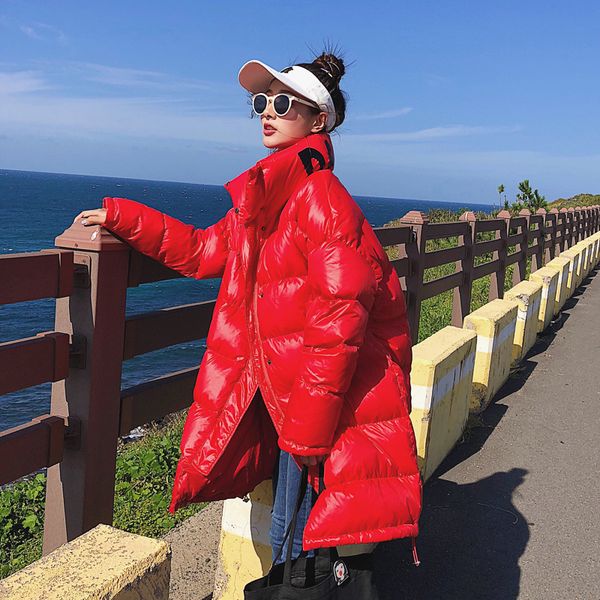 women's cotton clothing 2018 casual loose down jacket cotton coat korean winter long coat female parkas jacket outwear, Black
women's cotton clothing 2018 casual loose down jacket cotton coat korean winter long coat female parkas jacket outwear, Black