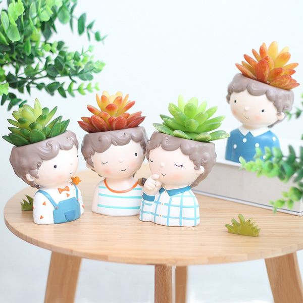 curly boy planter set - 4pcs european style succulent plants planter pot mini bonsai cactus flower pot home decorative craft
curly boy planter set - 4pcs european style succulent plants planter pot mini bonsai cactus flower pot home decorative craft