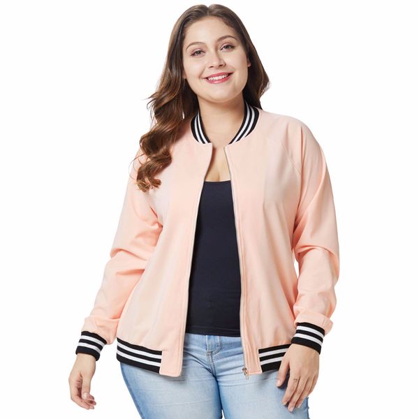aphrodite home women jacket fashion stripe ladies zipper up bomber jacket casual coat autumn outwear women clothes plus size, Black;brown
aphrodite home women jacket fashion stripe ladies zipper up bomber jacket casual coat autumn outwear women clothes plus size, Black;brown