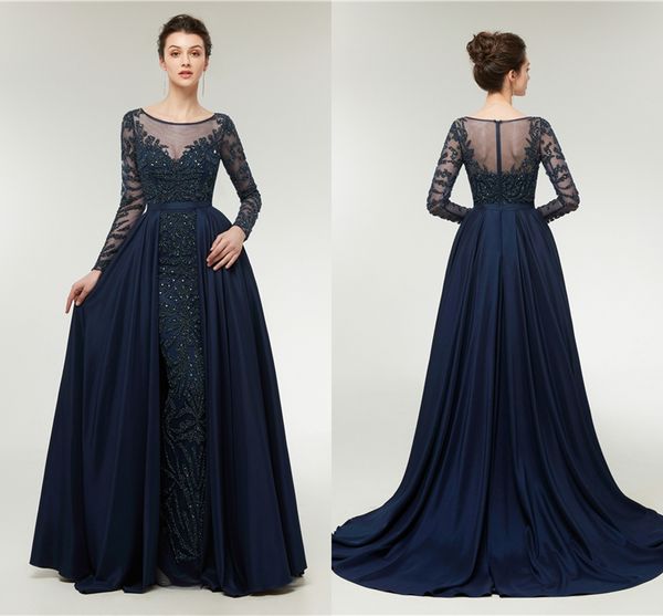 2018 elegant beading a line prom dress appliques scoop evening dresses navy sheer formal gowns with long sleeves c005 plus size, Red
2018 elegant beading a line prom dress appliques scoop evening dresses navy sheer formal gowns with long sleeves c005 plus size, Red