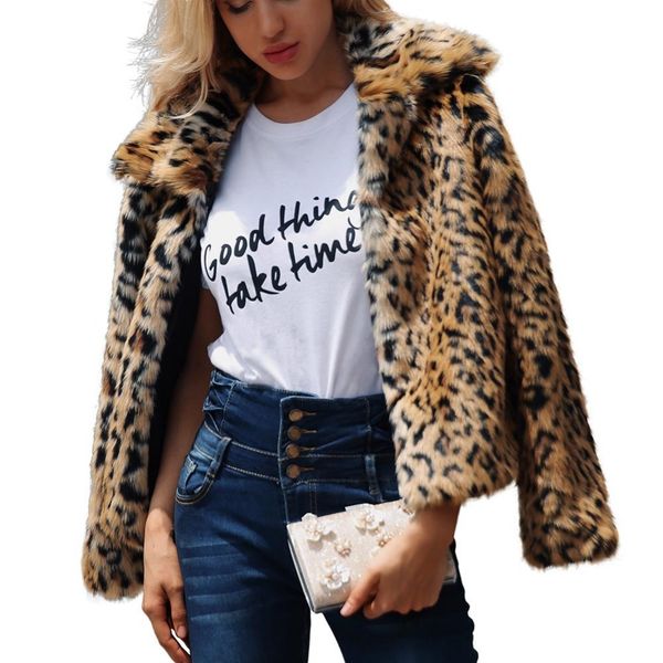 luxury women clothing teddy jacket fashionable long sleeve lapel faux fur shearling shaggy leopard print short coat jacket, Black
luxury women clothing teddy jacket fashionable long sleeve lapel faux fur shearling shaggy leopard print short coat jacket, Black