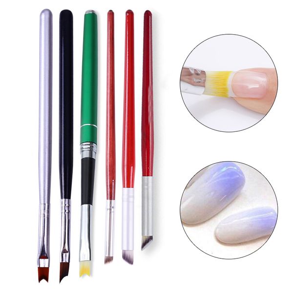 1pc acrylic french tip brush silver black handle half moon shape manicure tool gradient drawing brush painting pen 6 patterns, Yellow
1pc acrylic french tip brush silver black handle half moon shape manicure tool gradient drawing brush painting pen 6 patterns, Yellow