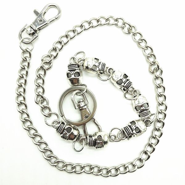 men biker wallet keychain punk rock style silver skull metak chain pants chain jeans trousers hipster waist key 25.6
men biker wallet keychain punk rock style silver skull metak chain pants chain jeans trousers hipster waist key 25.6