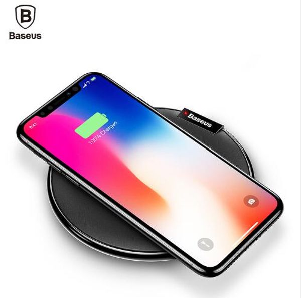 

Baseus Qi беспроводное зарядное устройство для iPhone X 8 Plus Samsung S8 S9 S9 + Примечание 8 S7 быстрое беспроводное зарядное устройство настольная беспроводная зарядка Pad