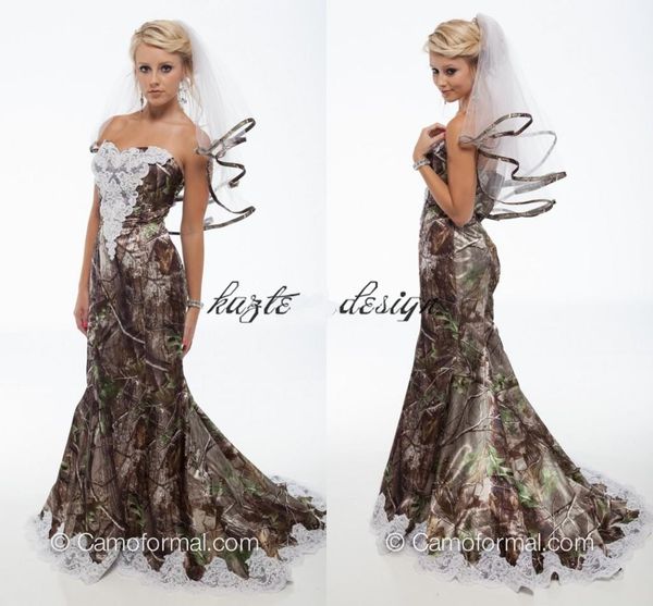 2018 elegant mermaid camo wedding dresses sweetheart appliques satin backless country wedding dresses camouflage cowgirls bridal gowns, White
2018 elegant mermaid camo wedding dresses sweetheart appliques satin backless country wedding dresses camouflage cowgirls bridal gowns, White