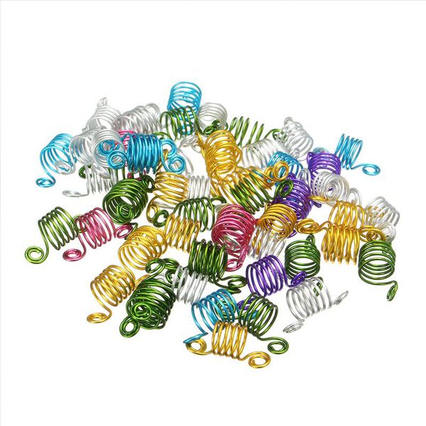 50pcs mixed color hair rings braid dreadlock beads stretch spiral shape hair cuffs clips tube for braid hairstyling accessories, Brown
50pcs mixed color hair rings braid dreadlock beads stretch spiral shape hair cuffs clips tube for braid hairstyling accessories, Brown