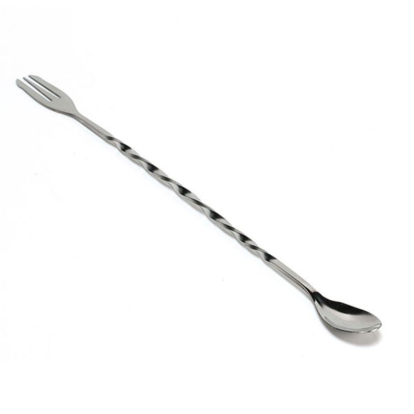 26cm stainless steel long mixing spoon, spiral long bar spoons for cocktail drinking, two head long spoons forks
26cm stainless steel long mixing spoon, spiral long bar spoons for cocktail drinking, two head long spoons forks