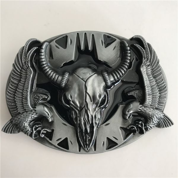 1 pcs bull head eagle cowboys belt buckle woman man jeans jewelry accessories fit 4cm wide belts, Slivery;black
1 pcs bull head eagle cowboys belt buckle woman man jeans jewelry accessories fit 4cm wide belts, Slivery;black