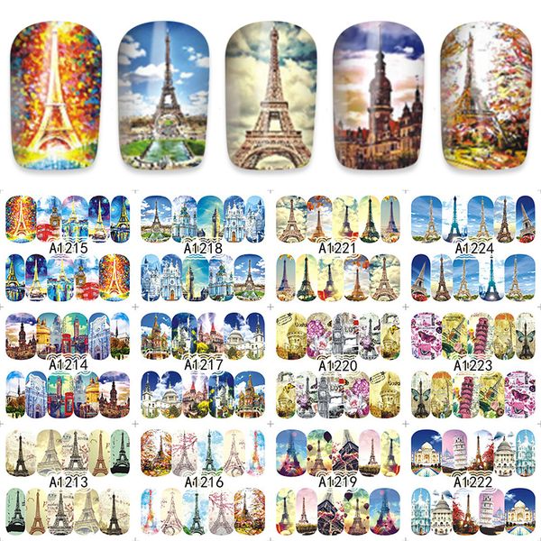 12 designs in 1 set nail art autumn building leopard nail sticker 3d water transfer stickers manicure decal diy, Black
12 designs in 1 set nail art autumn building leopard nail sticker 3d water transfer stickers manicure decal diy, Black