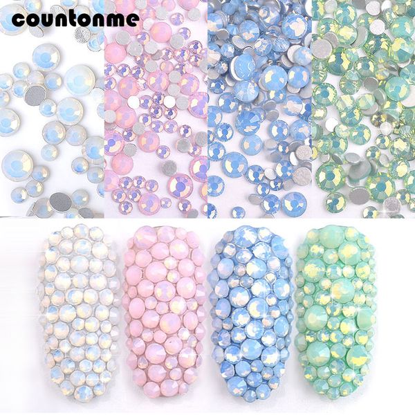 1pack opal nail art rhinestone decorations glitter mixed size(ss4-ss20) crystal colorful glass gems 3d manicure accessory tools, Silver;gold
1pack opal nail art rhinestone decorations glitter mixed size(ss4-ss20) crystal colorful glass gems 3d manicure accessory tools, Silver;gold
