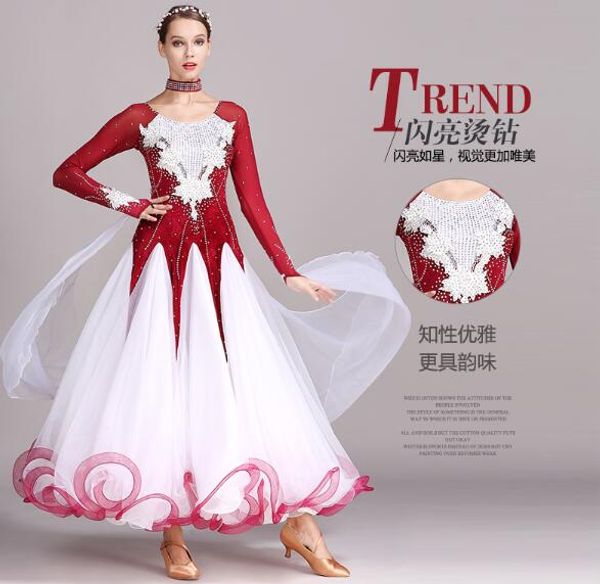 ballroom dance dresses women new long sleeve standard waltz dancing costume black ballroom competition dresses s7017, Black;red
ballroom dance dresses women new long sleeve standard waltz dancing costume black ballroom competition dresses s7017, Black;red
