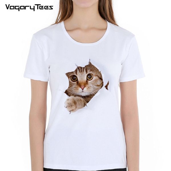 summer naughty cat 3d lovely t shirt women printing originality o-neck short sleeve t-shirt tee cute hip hop tees, White
summer naughty cat 3d lovely t shirt women printing originality o-neck short sleeve t-shirt tee cute hip hop tees, White