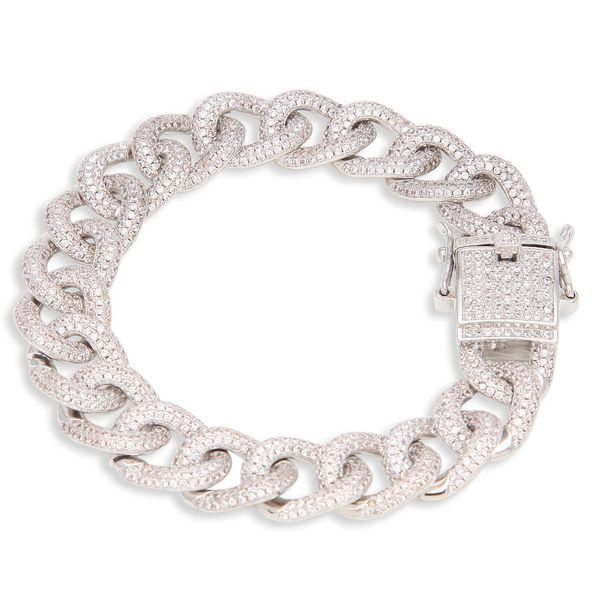 2019 new european and american zircons bracelet simple high-end hip hop ornaments for men and women, Golden;silver
2019 new european and american zircons bracelet simple high-end hip hop ornaments for men and women, Golden;silver