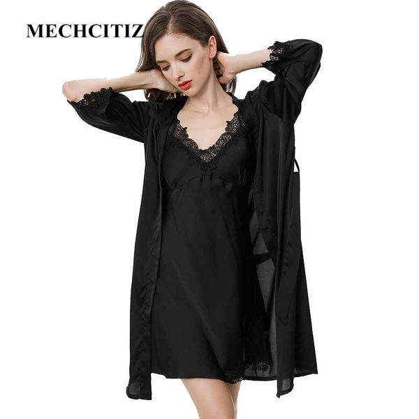 mechcitiz women sleep lounge sleepwear robe silk bathrobe set bridesmaid robes clothing nightwear dress with chest pads, Black;red
mechcitiz women sleep lounge sleepwear robe silk bathrobe set bridesmaid robes clothing nightwear dress with chest pads, Black;red