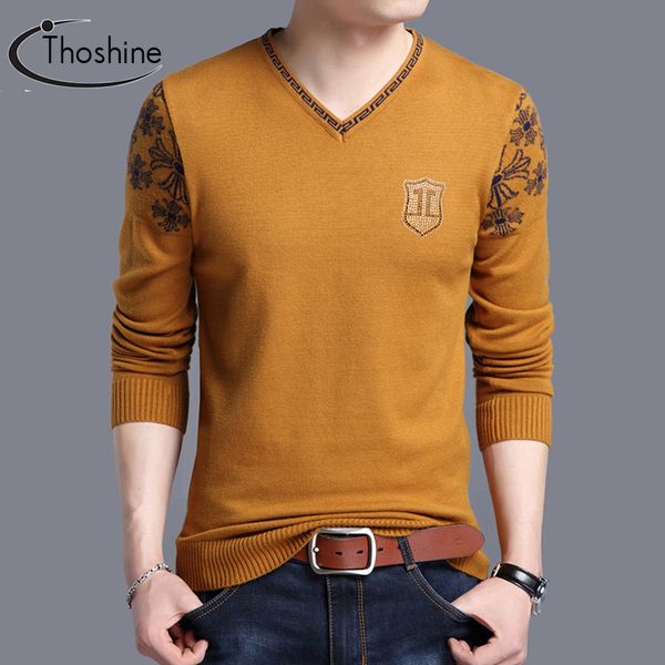 thoshine brand spring autumn style men knitted sweaters v-neck pattern casual wool pullovers solid color male streetwear jumpers, White;black
thoshine brand spring autumn style men knitted sweaters v-neck pattern casual wool pullovers solid color male streetwear jumpers, White;black
