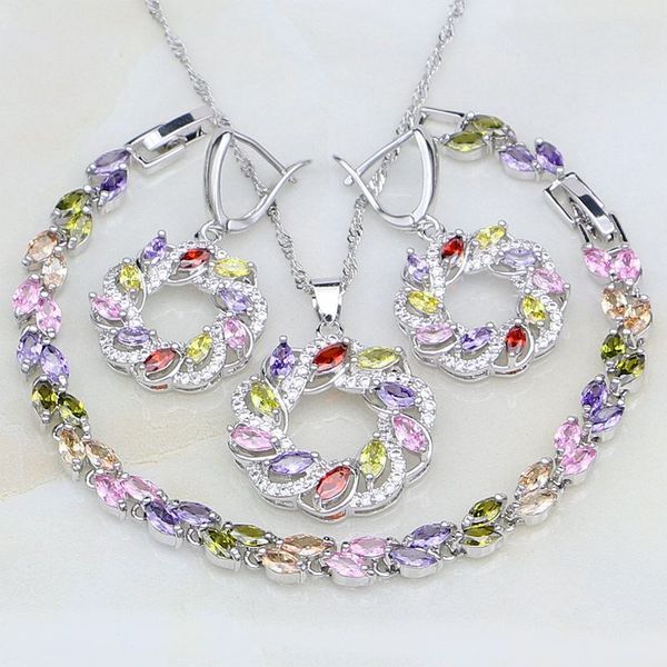 round 925 silver jewelry multicolor cubic zirconia white cz costume jewelry sets for women earrings/pendant/necklace/bracelet, Slivery;golden
round 925 silver jewelry multicolor cubic zirconia white cz costume jewelry sets for women earrings/pendant/necklace/bracelet, Slivery;golden