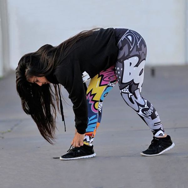 2018 personality style letter printed elastic leggings tie women fitness push up workout leggings female sporting leggins pants, Black
2018 personality style letter printed elastic leggings tie women fitness push up workout leggings female sporting leggins pants, Black