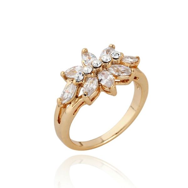 e-shine flower shape finger ring for women alloy zircon material exquisite lovely style party birthday fashion jewelry, Golden;silver
e-shine flower shape finger ring for women alloy zircon material exquisite lovely style party birthday fashion jewelry, Golden;silver