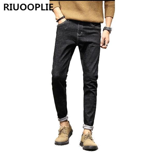 riuooplie fashion men straight tube pencil denim pants elastic slim skinny blue jeans
riuooplie fashion men straight tube pencil denim pants elastic slim skinny blue jeans