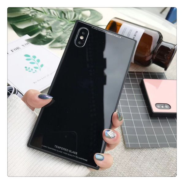 new arrival for iphone 7 case square pure color tempered glass case for goophone x desinger phone case
new arrival for iphone 7 case square pure color tempered glass case for goophone x desinger phone case