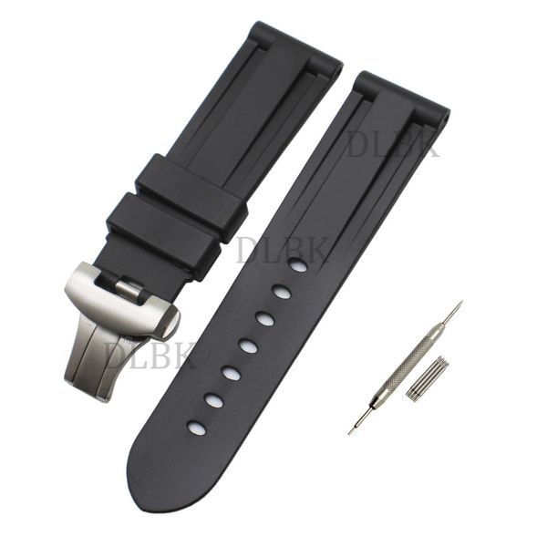 watchband 24mm men watch bands black diving silicone rubber sports strap stainless steel deployment buckle +tools for panerai luminor, Black;brown
watchband 24mm men watch bands black diving silicone rubber sports strap stainless steel deployment buckle +tools for panerai luminor, Black;brown