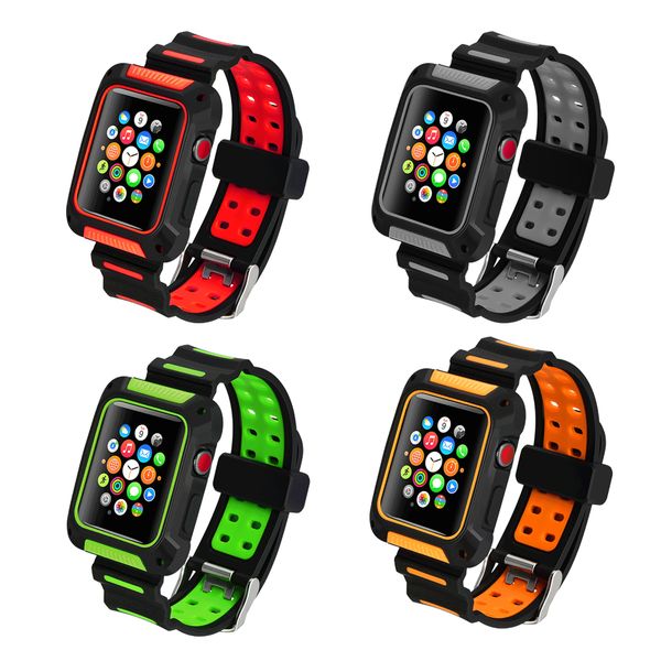 protective case+strap band 42mm 38mm iwatch series 3/2/1 soft silicone -resistant cover+ clock watchband, Black;brown
protective case+strap band 42mm 38mm iwatch series 3/2/1 soft silicone -resistant cover+ clock watchband, Black;brown