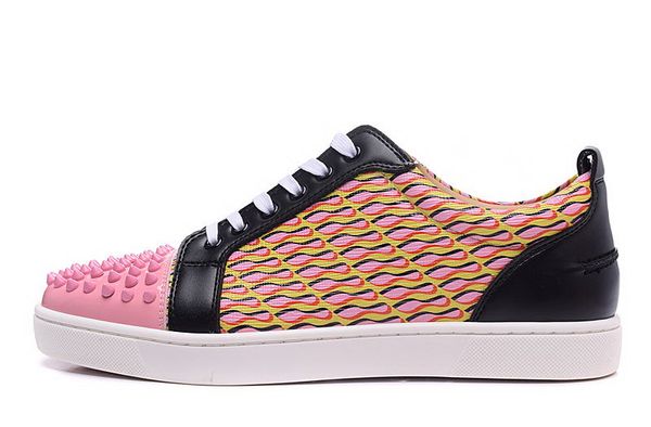 designer red bottom shoes pink black mixed color spike lace low luxury sneakers
designer red bottom shoes pink black mixed color spike lace low luxury sneakers