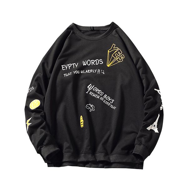 mens autumn fashion streetwear pullover sweatshirts long sleeved t-shirt women crew neck letter print sweaters male hoodies plus size, Black
mens autumn fashion streetwear pullover sweatshirts long sleeved t-shirt women crew neck letter print sweaters male hoodies plus size, Black