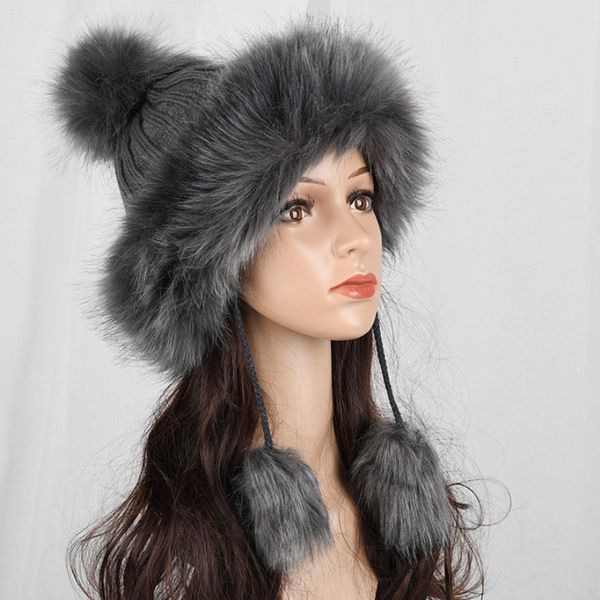 ht2105 big fur pompom ball winter hats for women russian ushanka hat thick warm fur hat earflap ski cap women knitted, Blue;gray
ht2105 big fur pompom ball winter hats for women russian ushanka hat thick warm fur hat earflap ski cap women knitted, Blue;gray