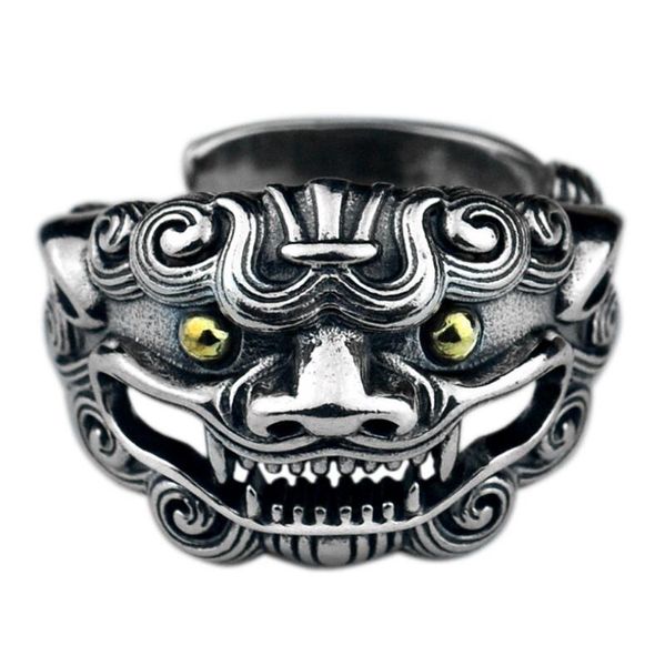 925 sterling sier new creative ancient animal beast retro male ring jewelry (hy, Golden;silver
925 sterling sier new creative ancient animal beast retro male ring jewelry (hy, Golden;silver