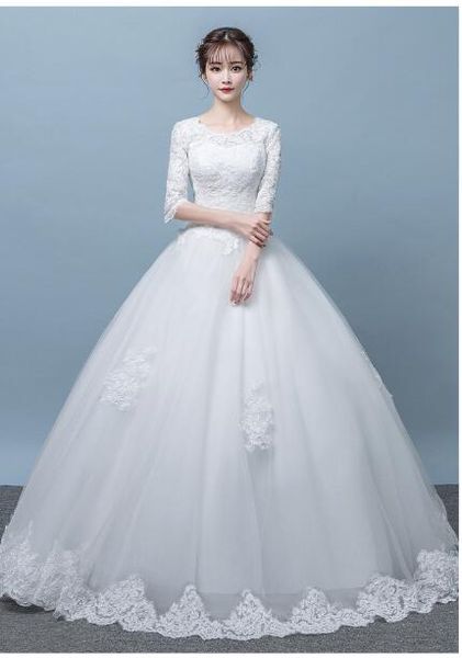 real p vintage lace up ball wedding dresses 2018 customized plus size bridal wedding gowns ing, White
real p vintage lace up ball wedding dresses 2018 customized plus size bridal wedding gowns ing, White